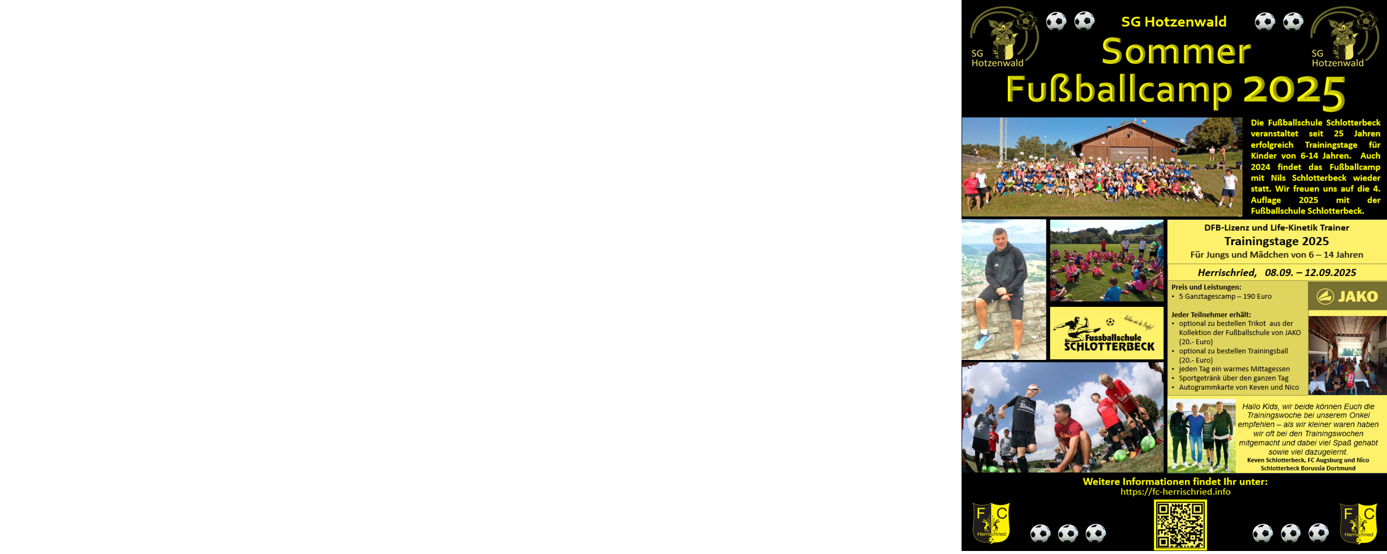 Sommer Fußballcamp 2025